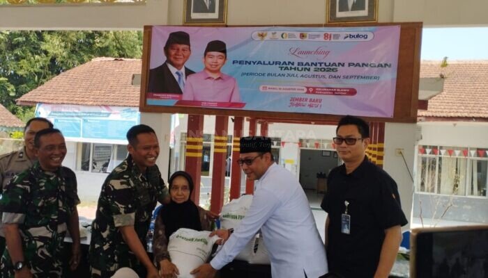 Bantuan Pangan Disalurkan, 380.195 KPM di Jember Terima Beras 30 Kilogram