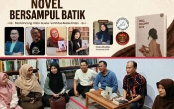 Gandeng Komunitas DIAM, Yayasan DAMPAK Sukses Gelar Bedah “Novel Bersampul Batik”