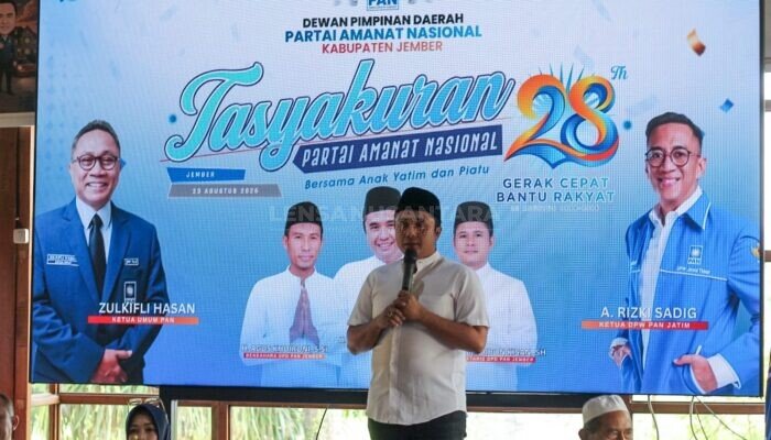 Rayakan Milad ke-28 Serentak, DPD PAN Jember Santuni Anak Yatim dan Siapkan Mobil Homecare