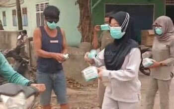 Hujan Abu Vulkanik Gunung Anak Krakatau Guyur Kecamatan Pematang Sawa